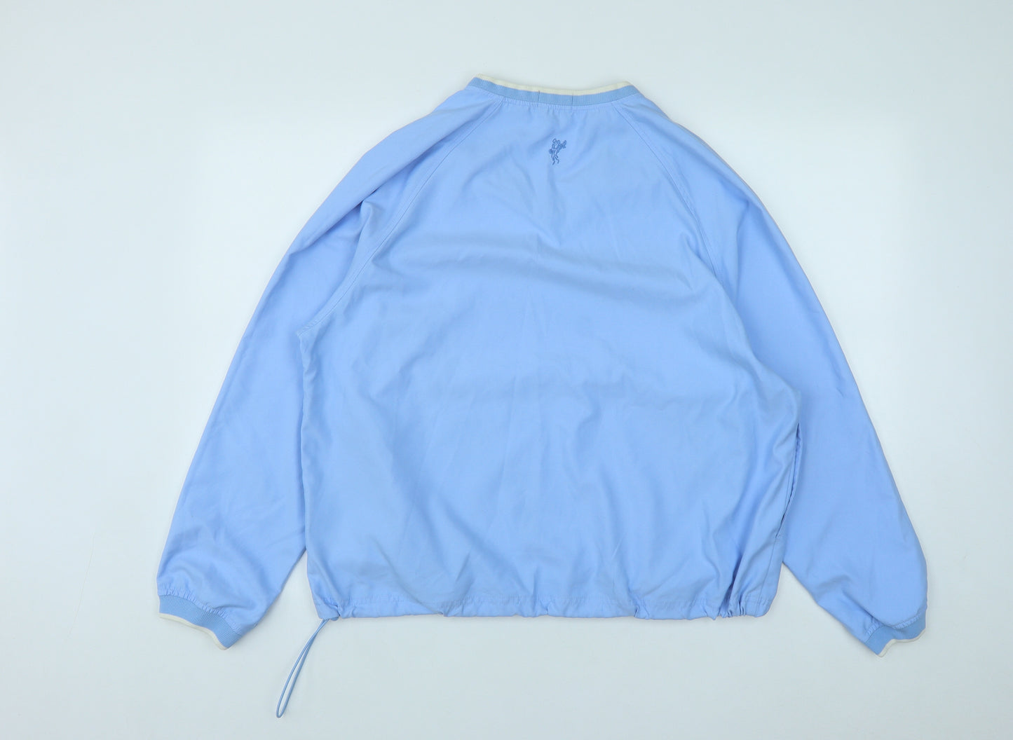 Ashworth Mens Blue  Polyester Pullover Casual Size L V-Neck Drawstring