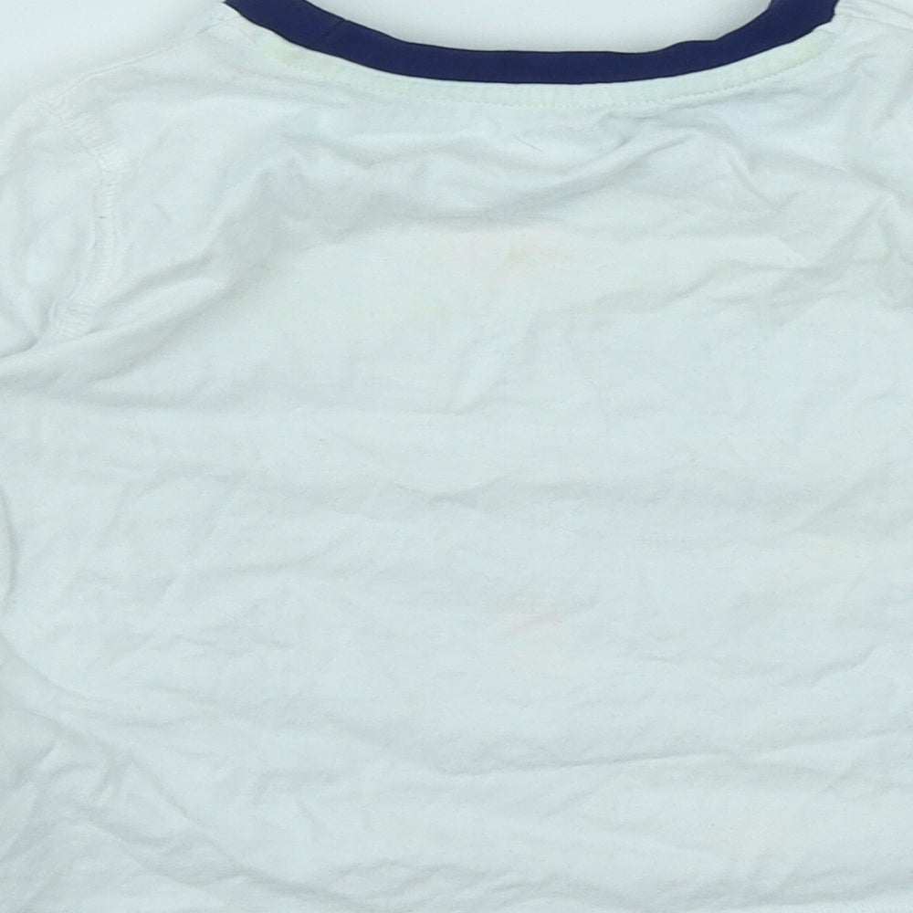 F&F Boys White  Cotton Basic Casual Size 2-3 Years Round Neck  - Space Trooper