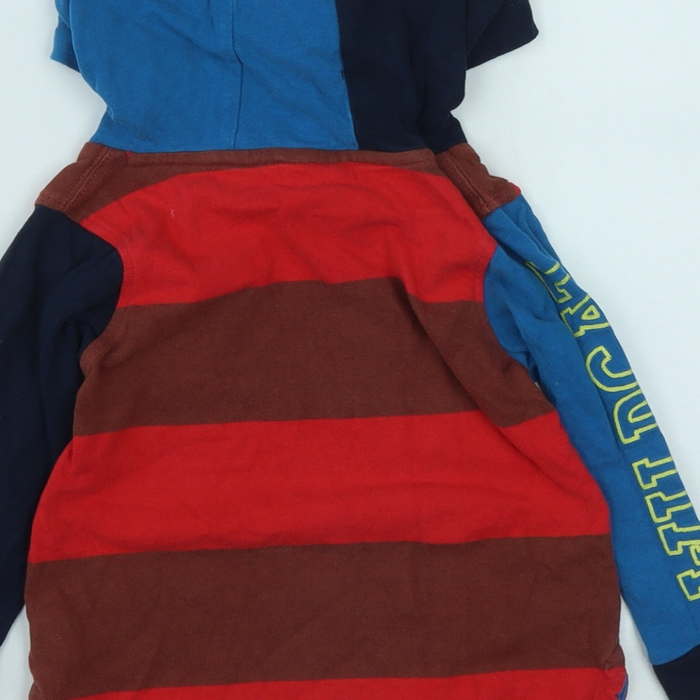 Marks and Spencer Boys Multicoloured  Cotton Pullover Hoodie Size 2-3 Years