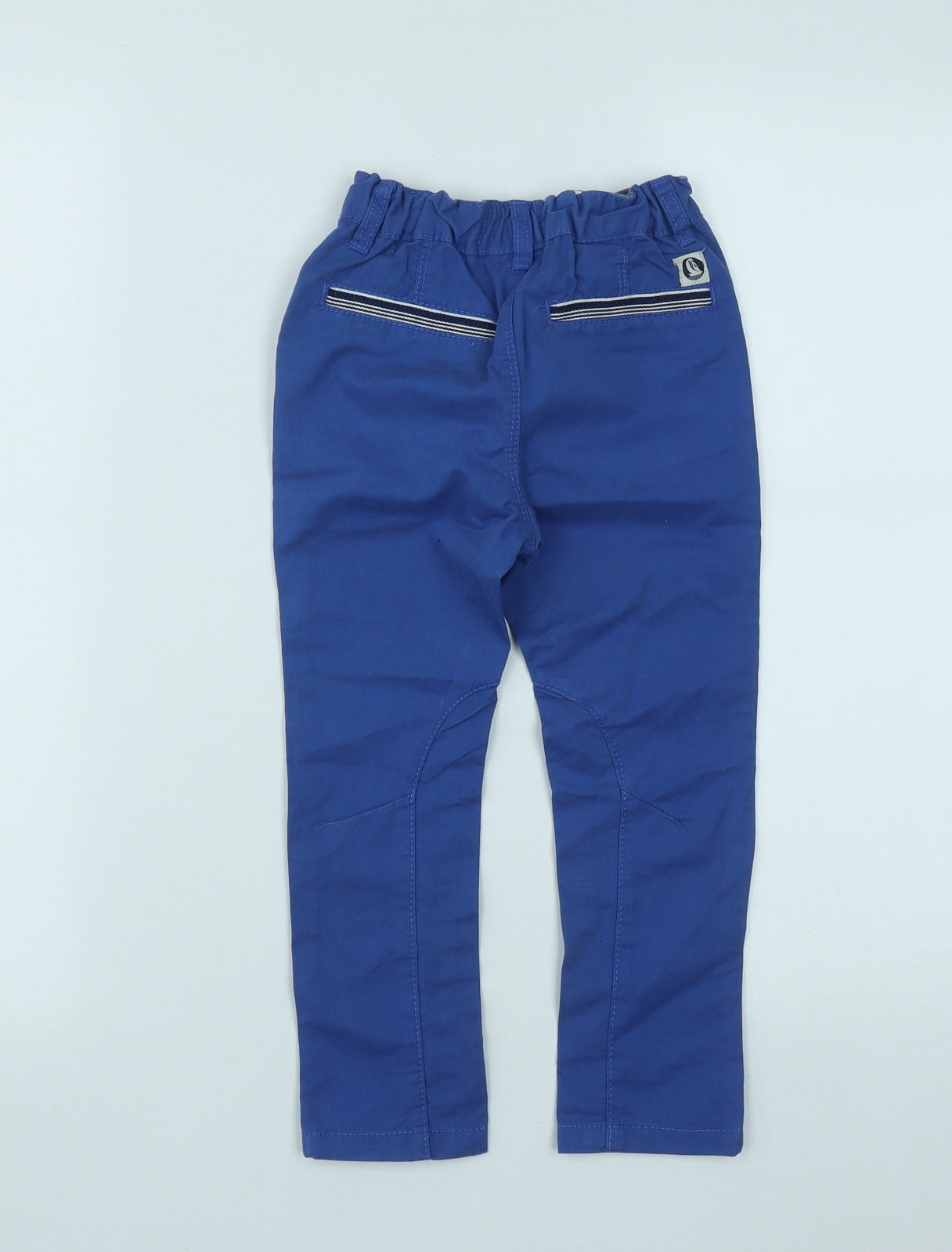 NEXT Boys Blue  Cotton Dress Pants Trousers Size 2-3 Years  Regular Button