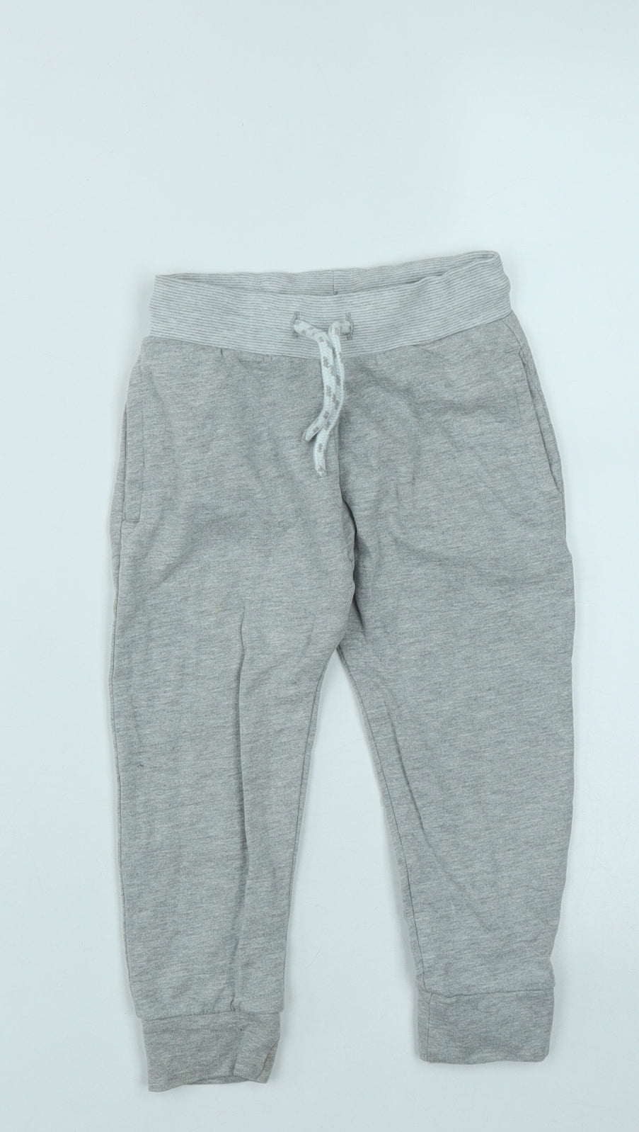 NEXT Boys Grey  Cotton Jogger Trousers Size 2-3 Years  Regular Drawstring