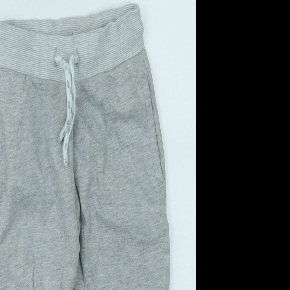 NEXT Boys Grey  Cotton Jogger Trousers Size 2-3 Years  Regular Drawstring
