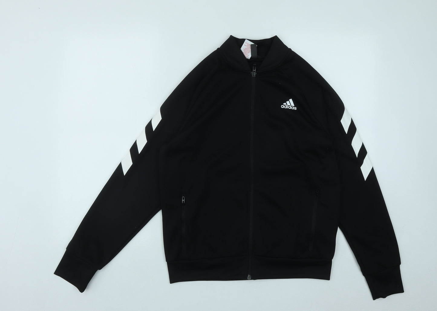 adidas Boys Black   Jacket  Size 13-14 Years  Zip