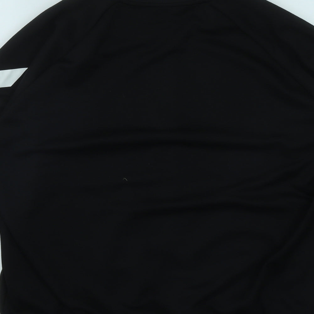 adidas Boys Black   Jacket  Size 13-14 Years  Zip
