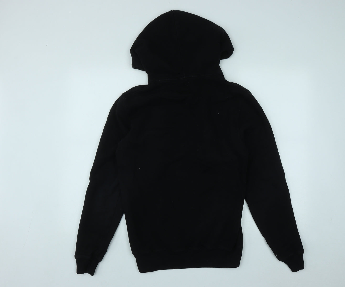 Jack Wills Mens Black  Cotton Pullover Hoodie Size XS