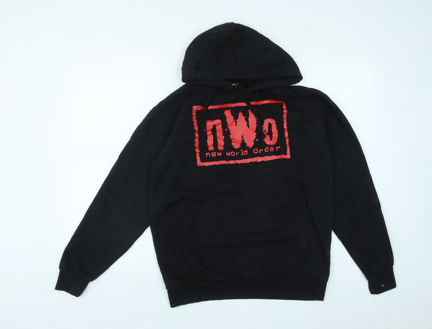 Stars & Stiripes Mens Black  Cotton Pullover Hoodie Size M