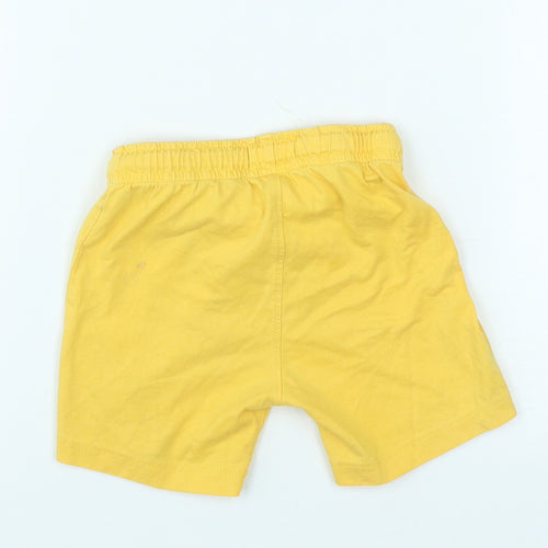 Redtag Baby Yellow  Cotton Sweatpants Trousers Size 18-24 Months  Drawstring