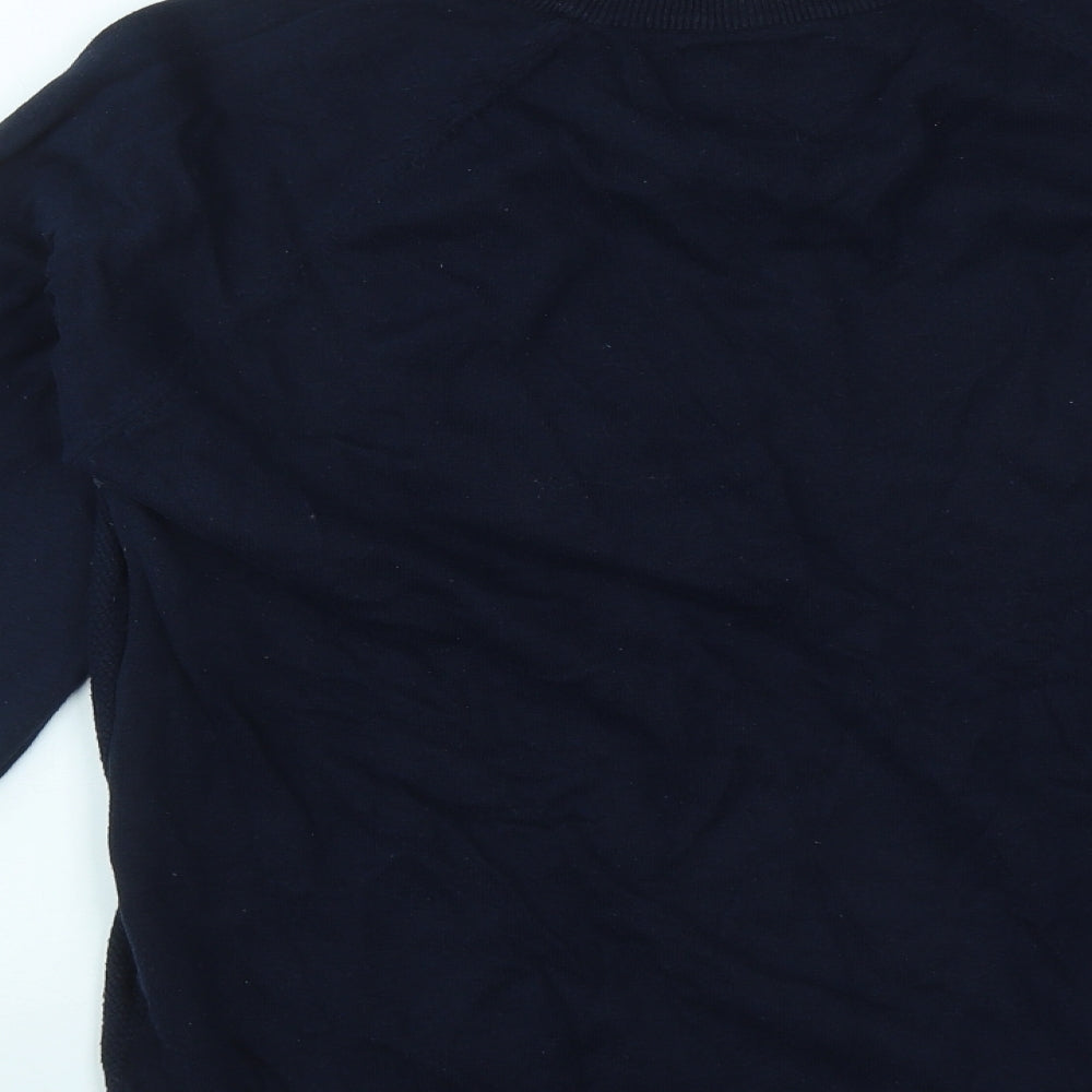 Holme & Co Womens Blue  Cotton Pullover Sweatshirt Size L
