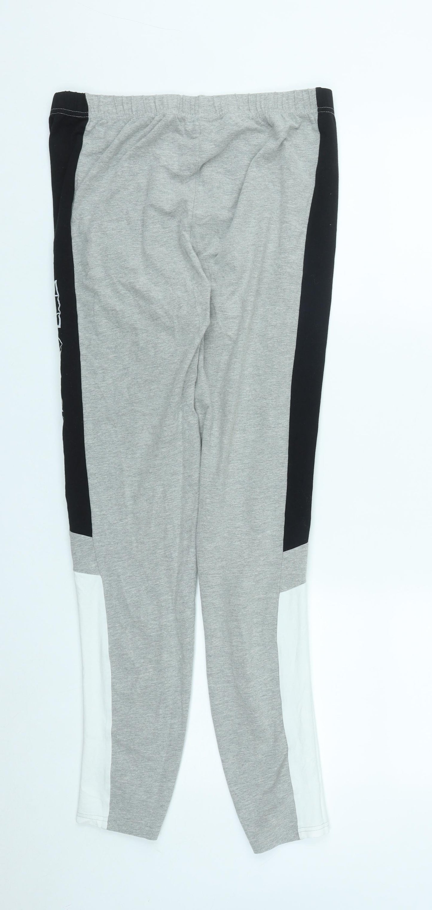 ellesse Womens Grey  Cotton Compression Leggings Size 12 L27 in Regular