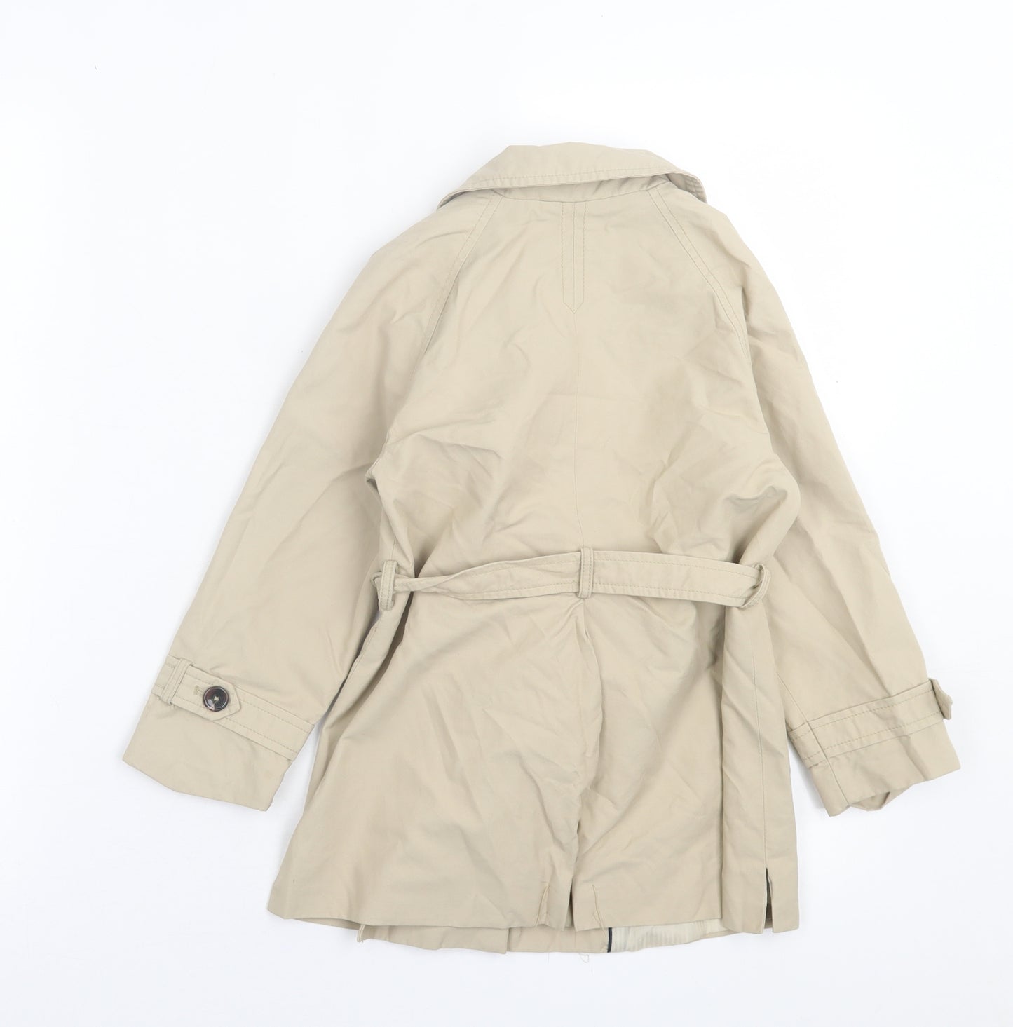 Zara Girls Beige   Overcoat Coat Size 6 Years  Button