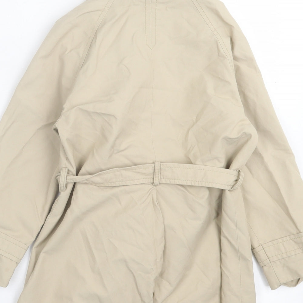 Zara Girls Beige   Overcoat Coat Size 6 Years  Button