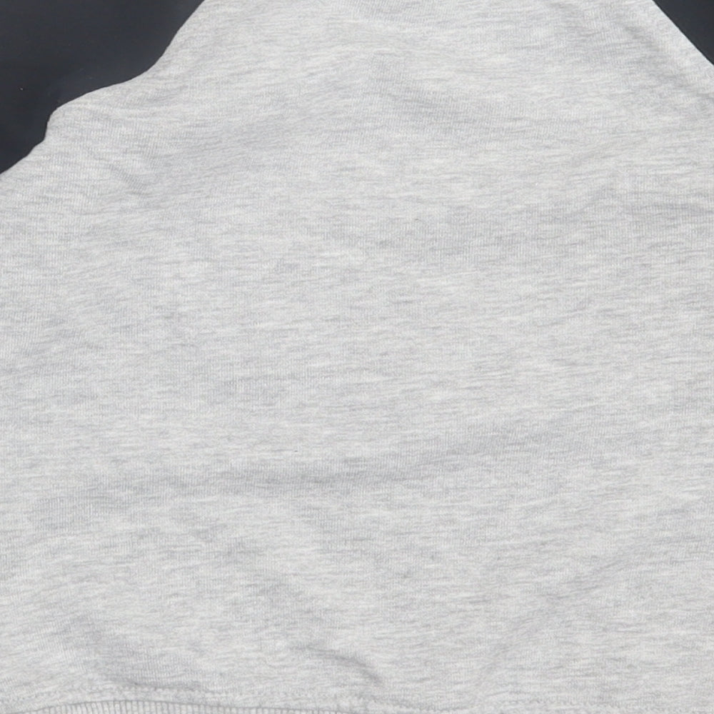 George Boys Grey Crew Neck  Cotton Pullover Jumper Size 5-6 Years  Pullover