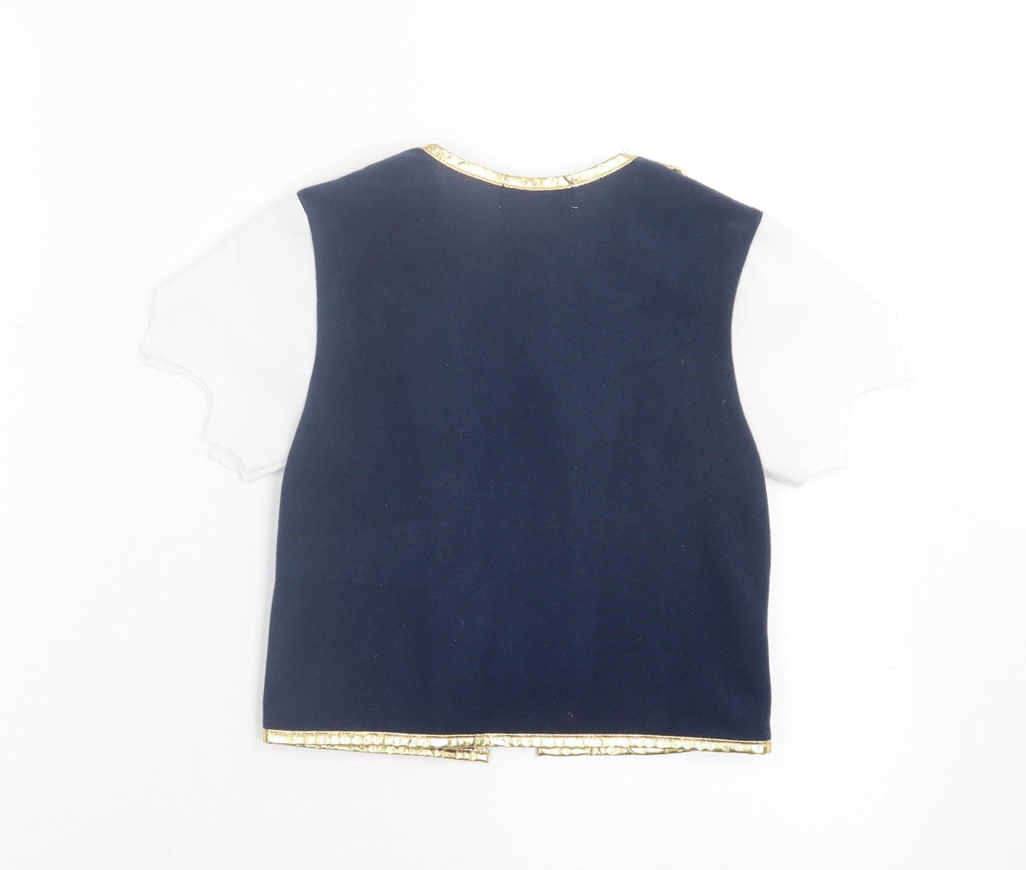 Disney Boys Multicoloured  Polyester Basic T-Shirt Size 5-6 Years Square Neck Pullover - Pirate Top