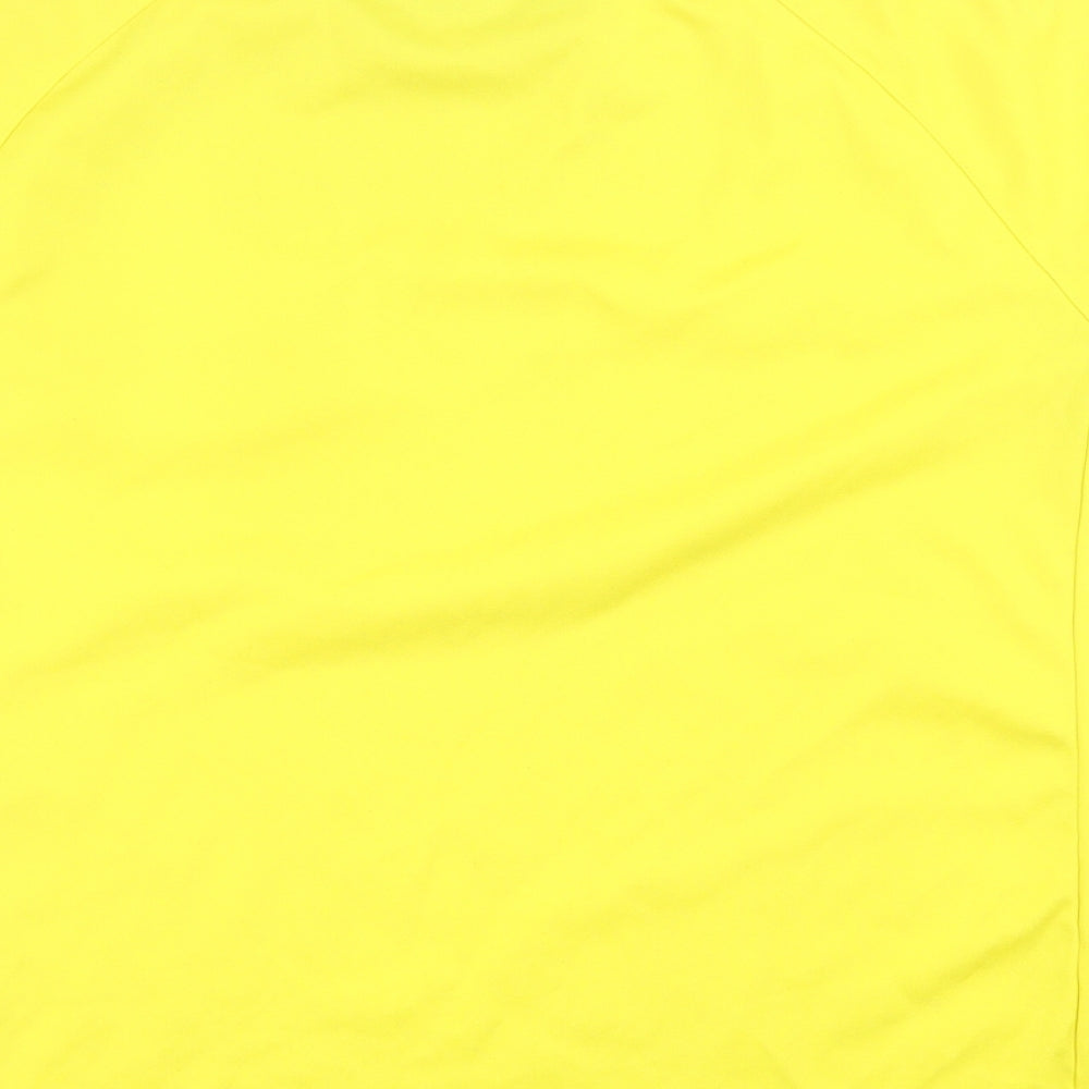 ONeills Boys Yellow  Polyester Basic T-Shirt Size 13 Years Crew Neck Pullover