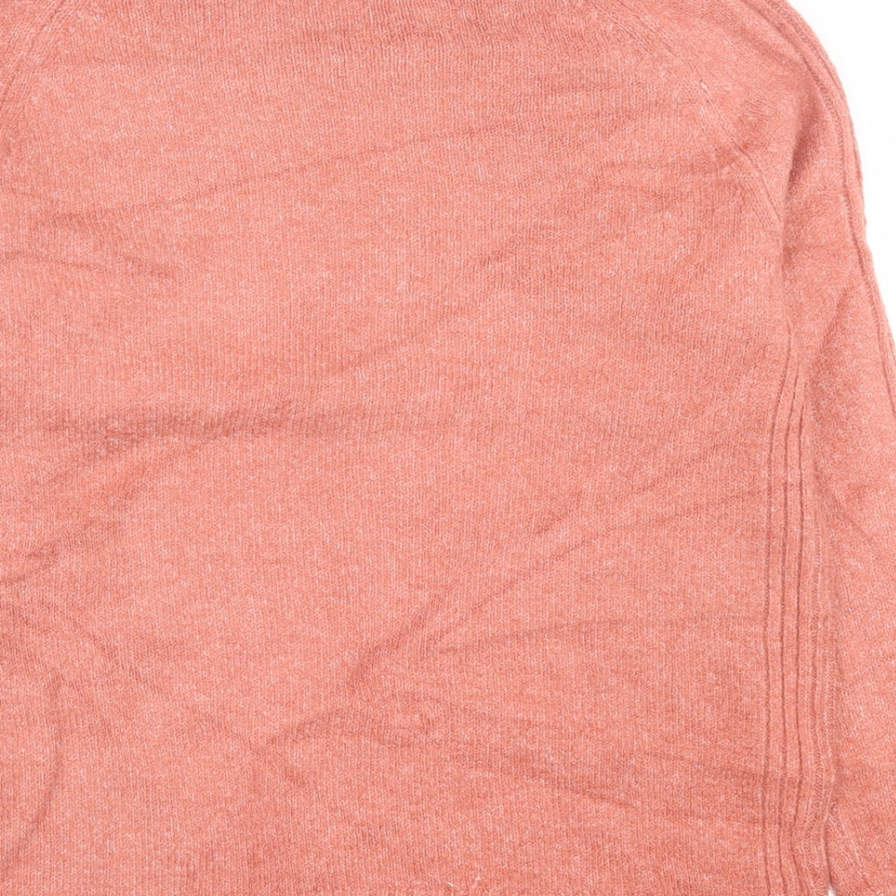 Marks and Spencer Womens Pink Crew Neck  Acrylic Pullover Jumper Size XS