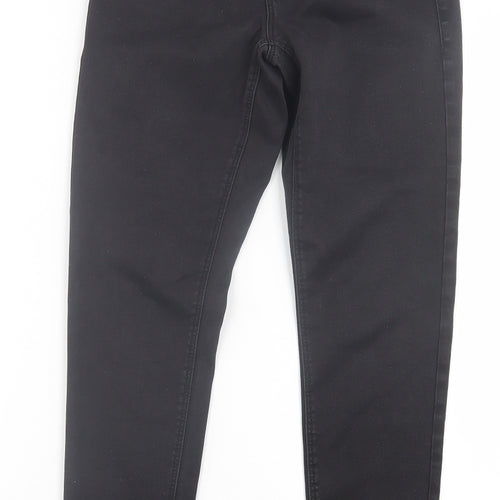 Dorothy Perkins Womens Black  Cotton Skinny Jeans Size 8 L26 in Regular Button
