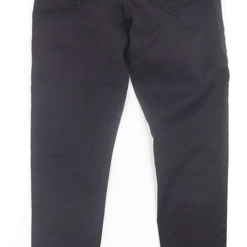Dorothy Perkins Womens Black  Cotton Skinny Jeans Size 8 L26 in Regular Button