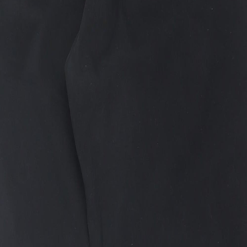 Boohoo Mens Black  Cotton Chino Trousers Size 36 in L30 in Regular Button