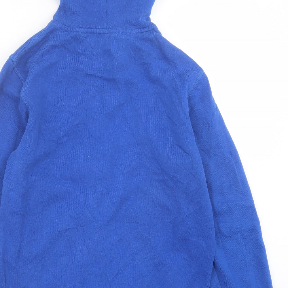 Tommy Hilfiger Womens Blue  Cotton Full Zip Hoodie Size M  Zip