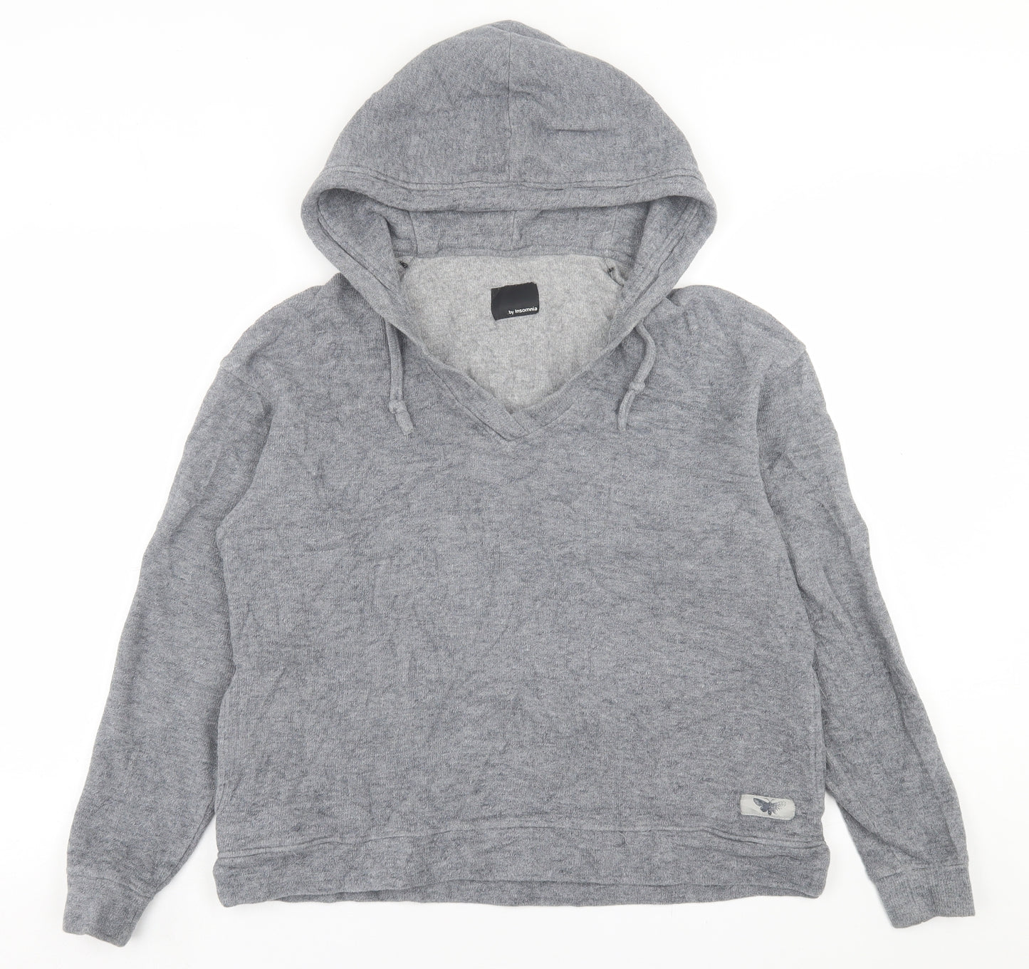 INSOMNIA Womens Grey  Cotton Pullover Hoodie Size M  Pullover