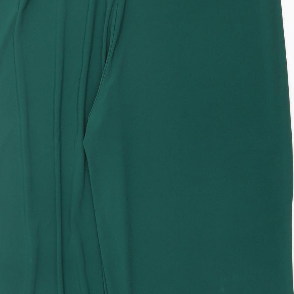 Nicole Collection Womens Green Paisley Polyester Trousers  Size L L27 in Regular