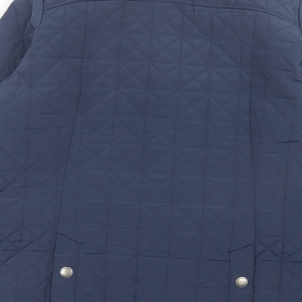 tayberry Womens Blue   Quilted Jacket Size XL  Button