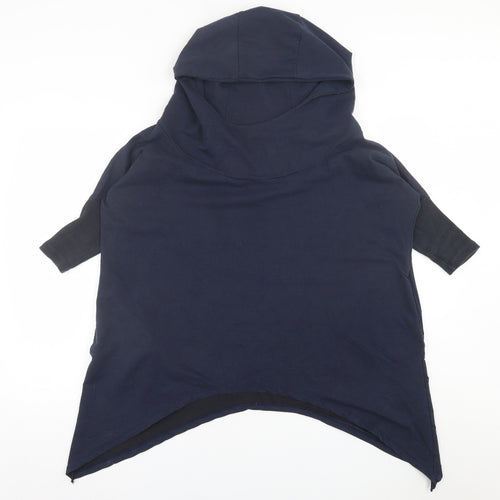myzem Womens Blue  Polyester Pullover Hoodie Size M  Pullover