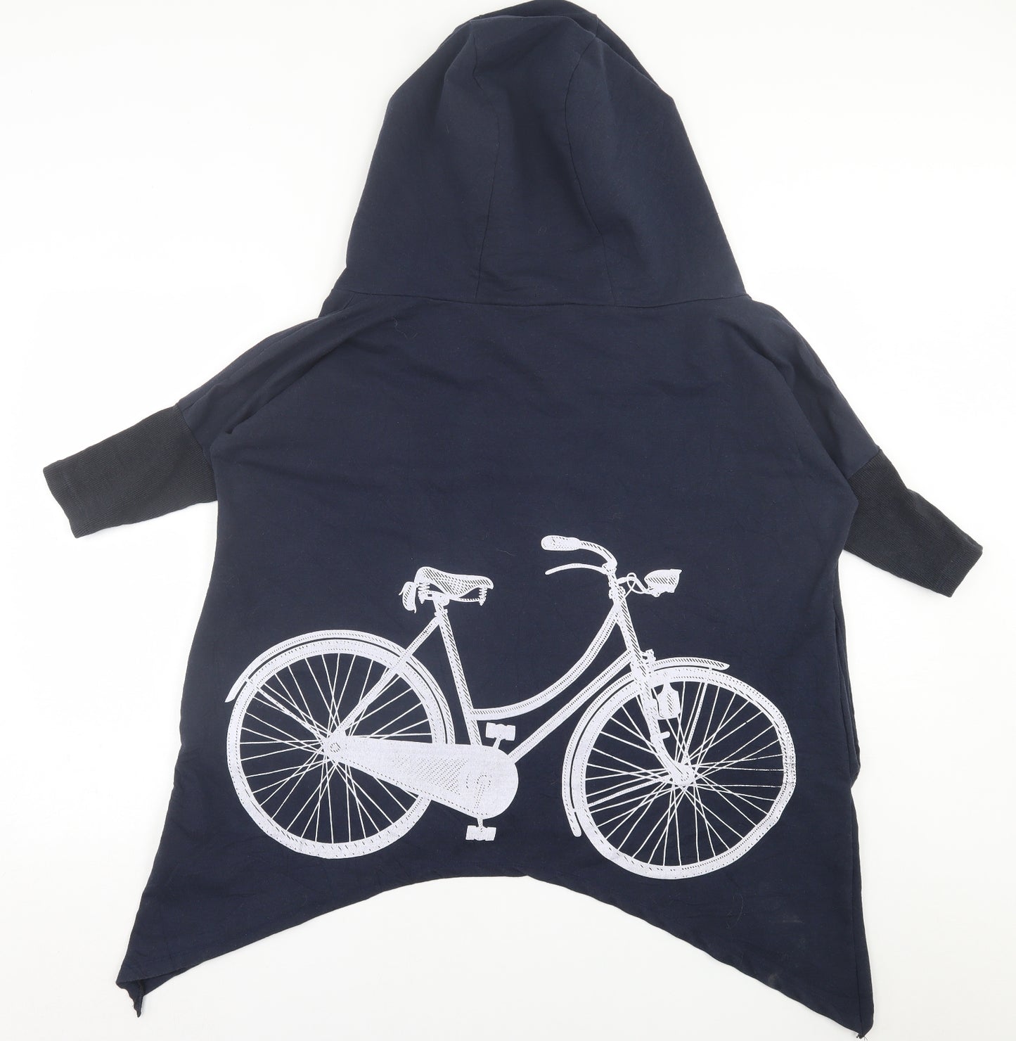 myzem Womens Blue  Polyester Pullover Hoodie Size M  Pullover