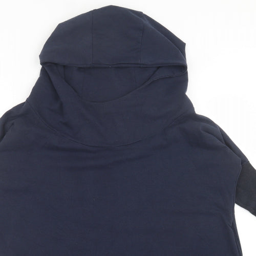 myzem Womens Blue  Polyester Pullover Hoodie Size M  Pullover