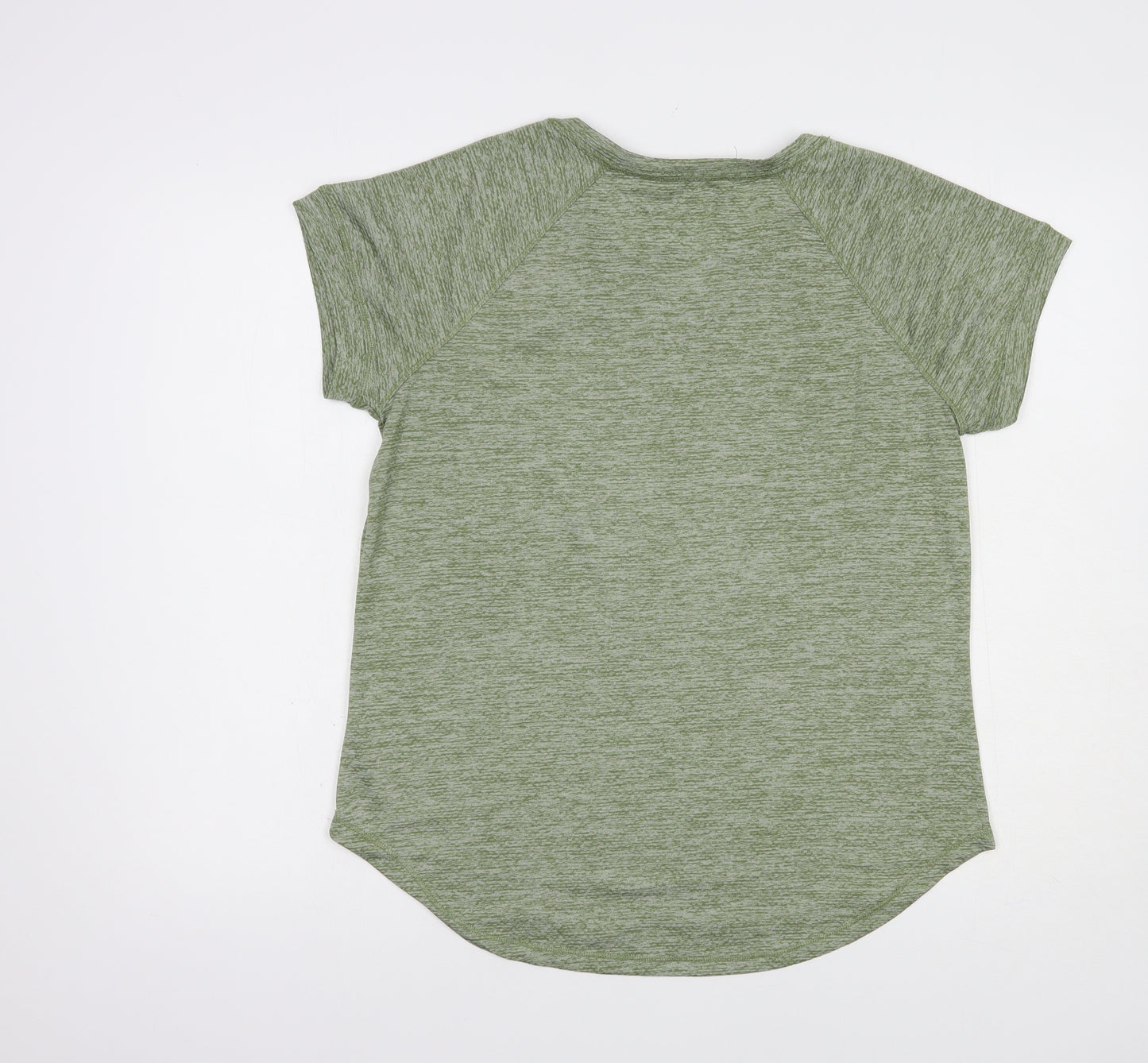George Womens Green  Polyester Pullover T-Shirt Size M Crew Neck Pullover