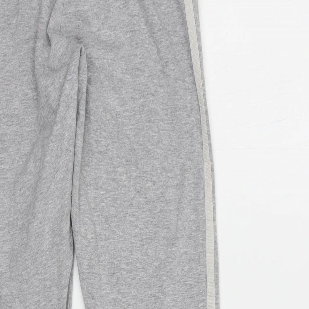 adidas Womens Grey  Cotton Compression Leggings Size 10 L29 in Regular