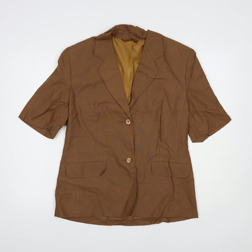 Steilmann Womens Brown   Jacket Blazer Size 14  Button