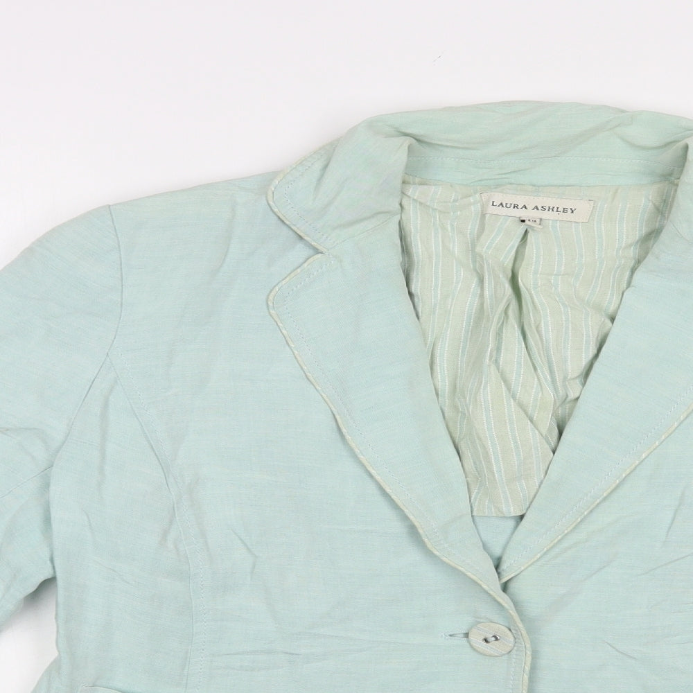 Laura Ashley Womens Blue   Jacket Blazer Size 16  Button