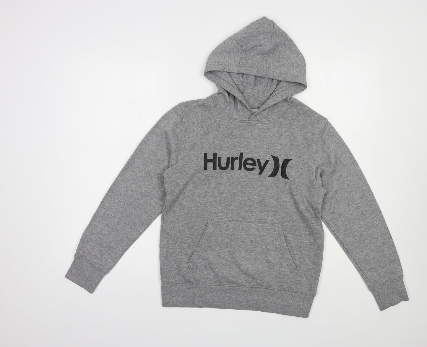 Hurley Womens Grey  Cotton Pullover Hoodie Size M  Pullover