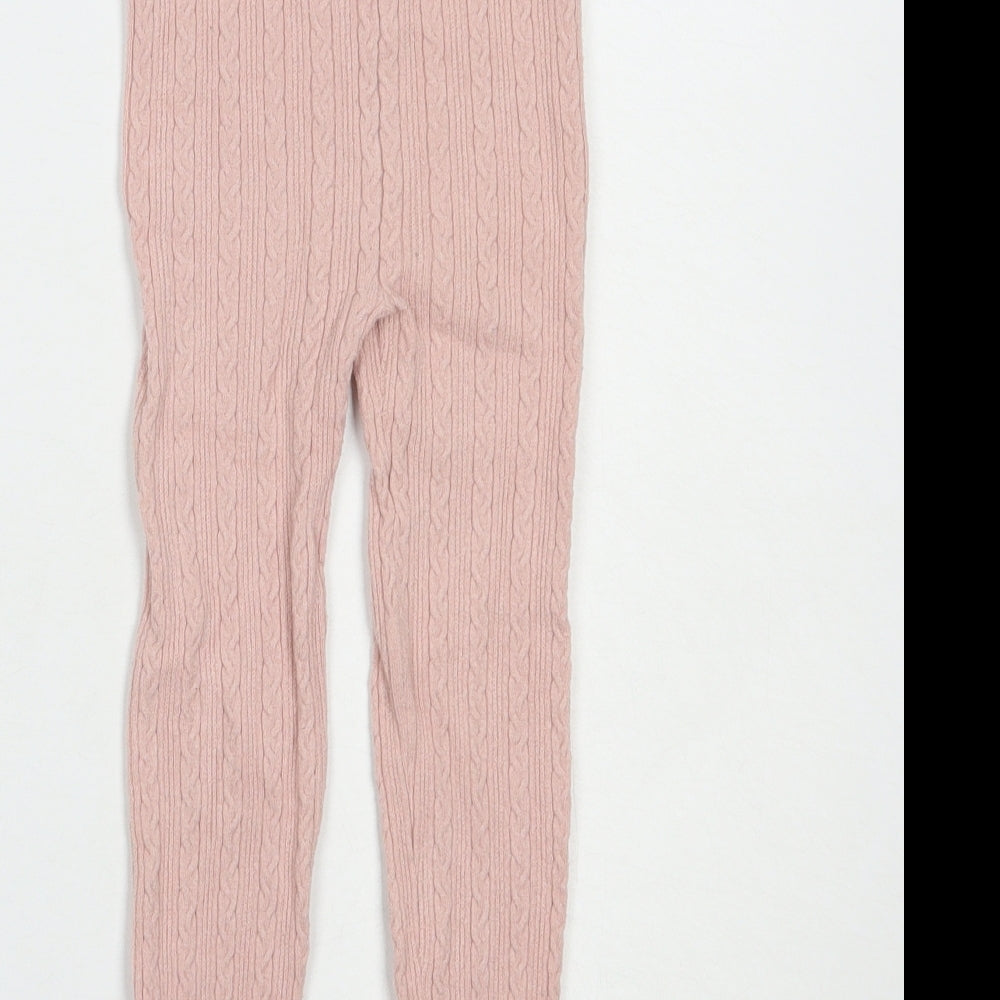 George Girls Pink  Viscose Jogger Trousers Size 3-4 Years  Regular  - Leggings