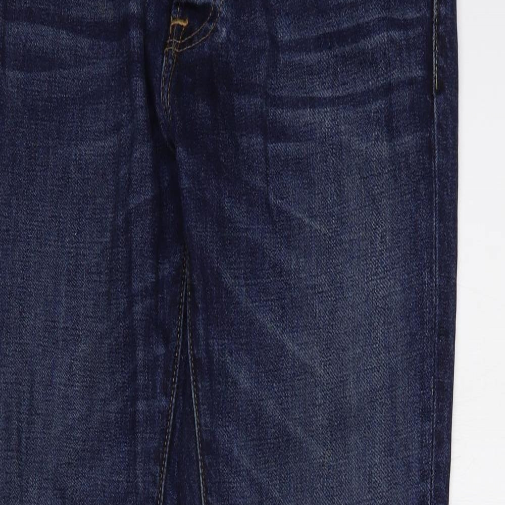 Abercrombie & Fitch Mens Blue   Straight Jeans Size 30 in L32 in Regular Button