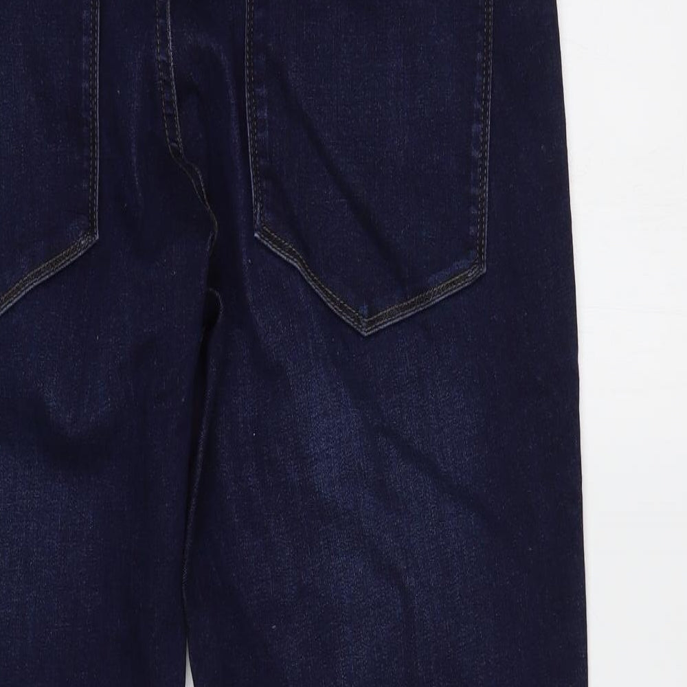 Dunnes Stores Womens Blue  Cotton Bootcut Jeans Size 36 in L30 in Regular Button