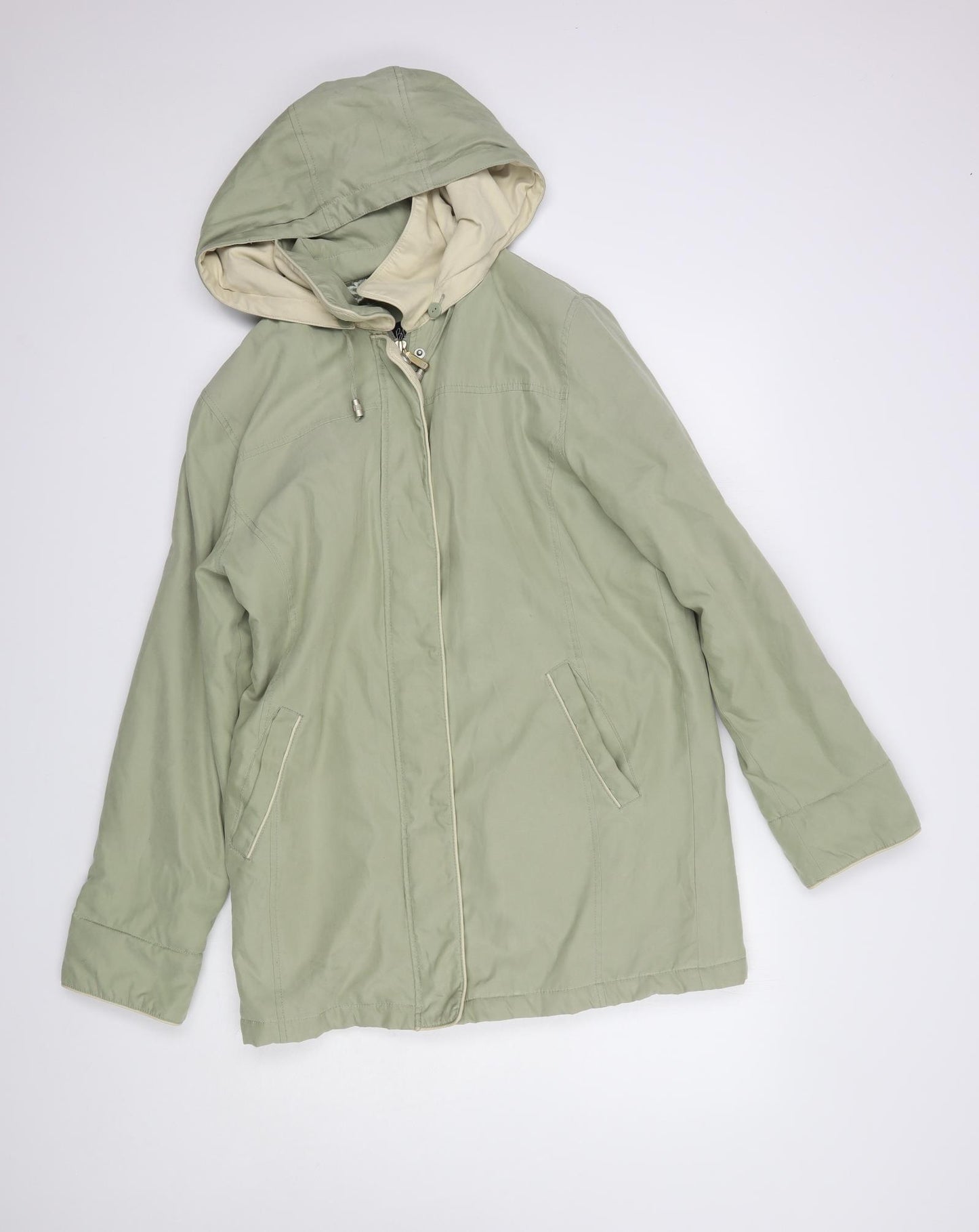 BHS Womens Green   Parka Jacket Size 10  Zip
