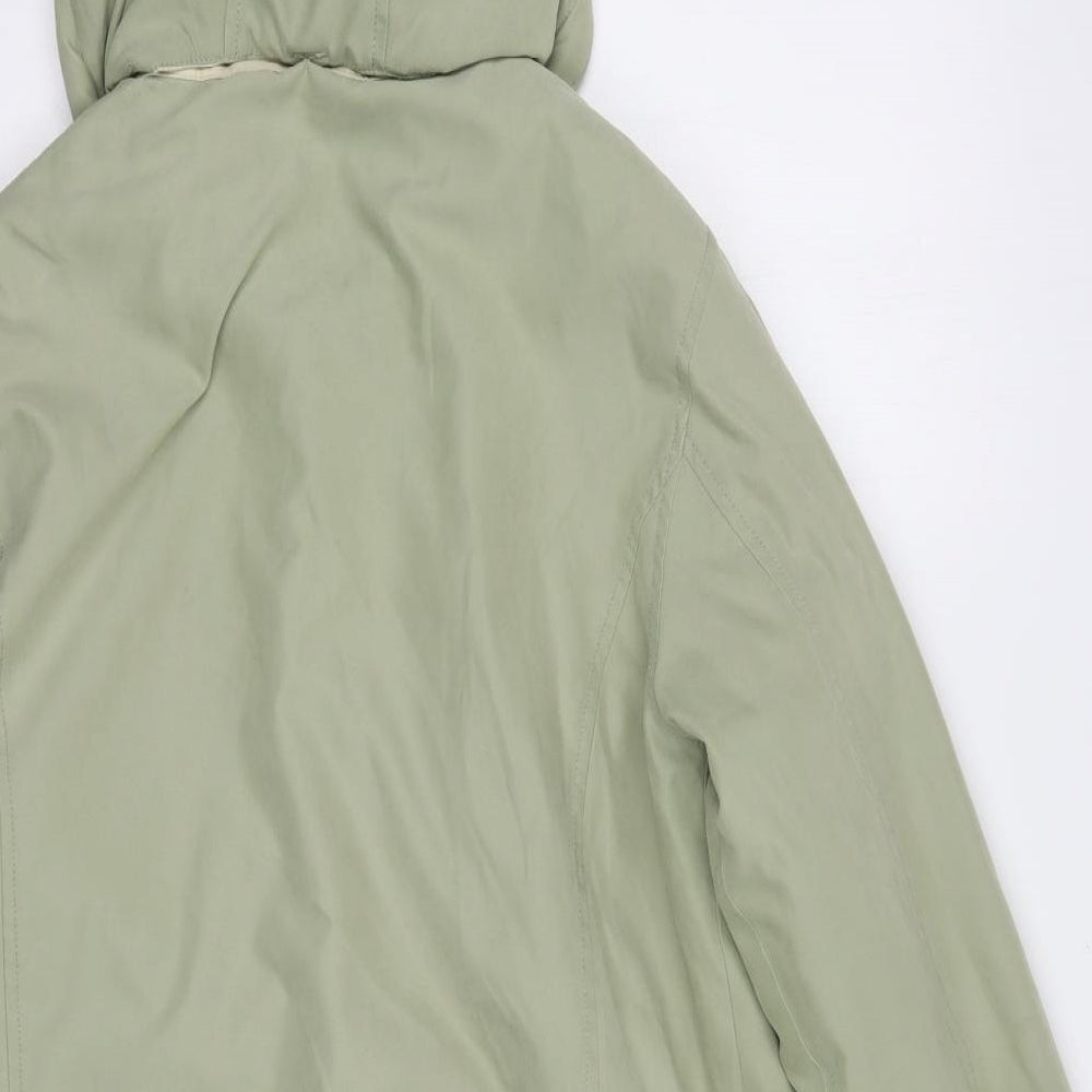 BHS Womens Green   Parka Jacket Size 10  Zip