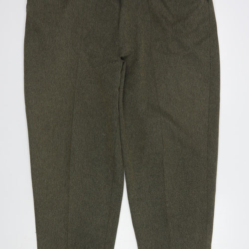 Bonmarché Womens Green  Polyester Dress Pants Trousers Size 20 L27 in Regular