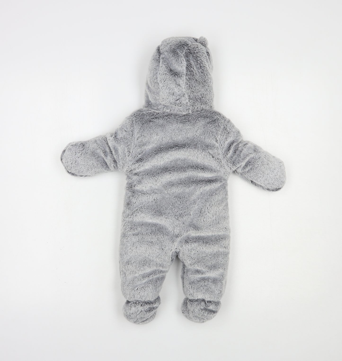 George Baby Grey    Snowsuit Size 0-3 Months   Zip