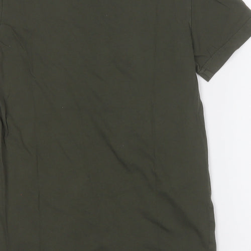 PUMA Boys Green  Cotton Basic T-Shirt Size 11-12 Years Round Neck