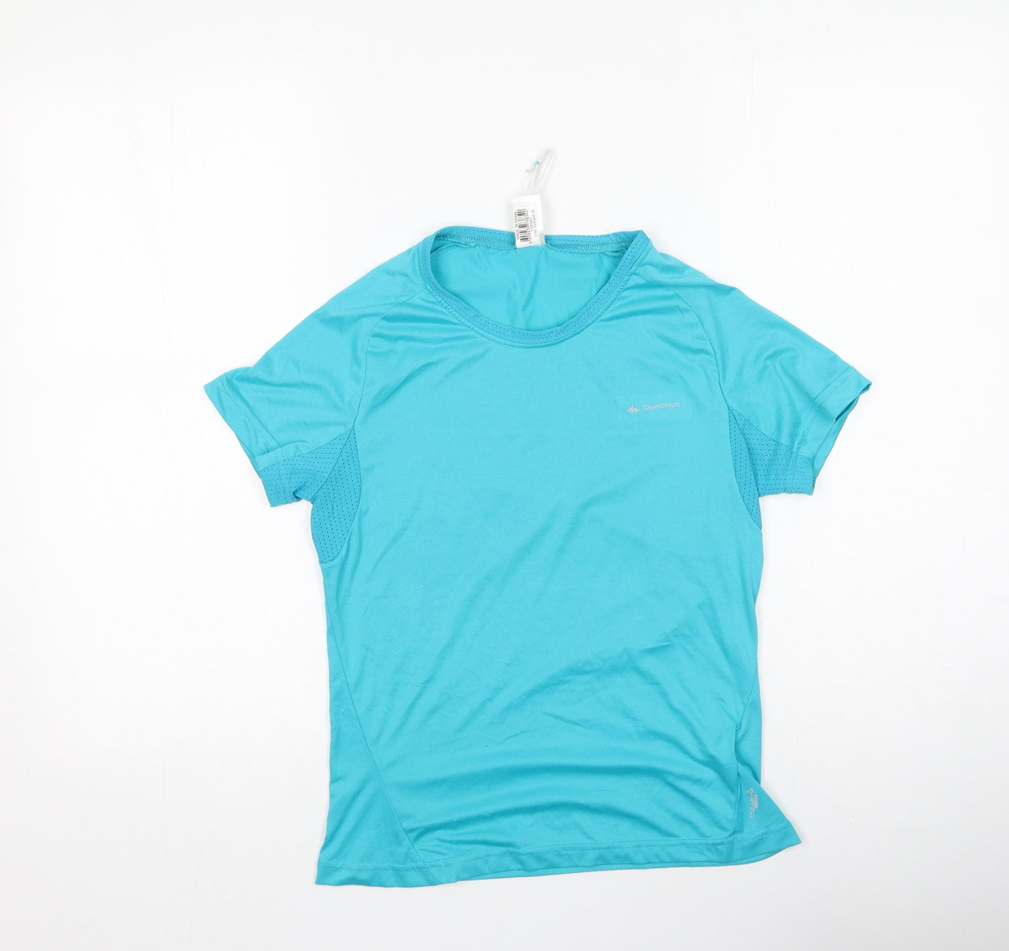 DECATHLON Mens Green  Polyester Basic T-Shirt Size XS Round Neck Pullover