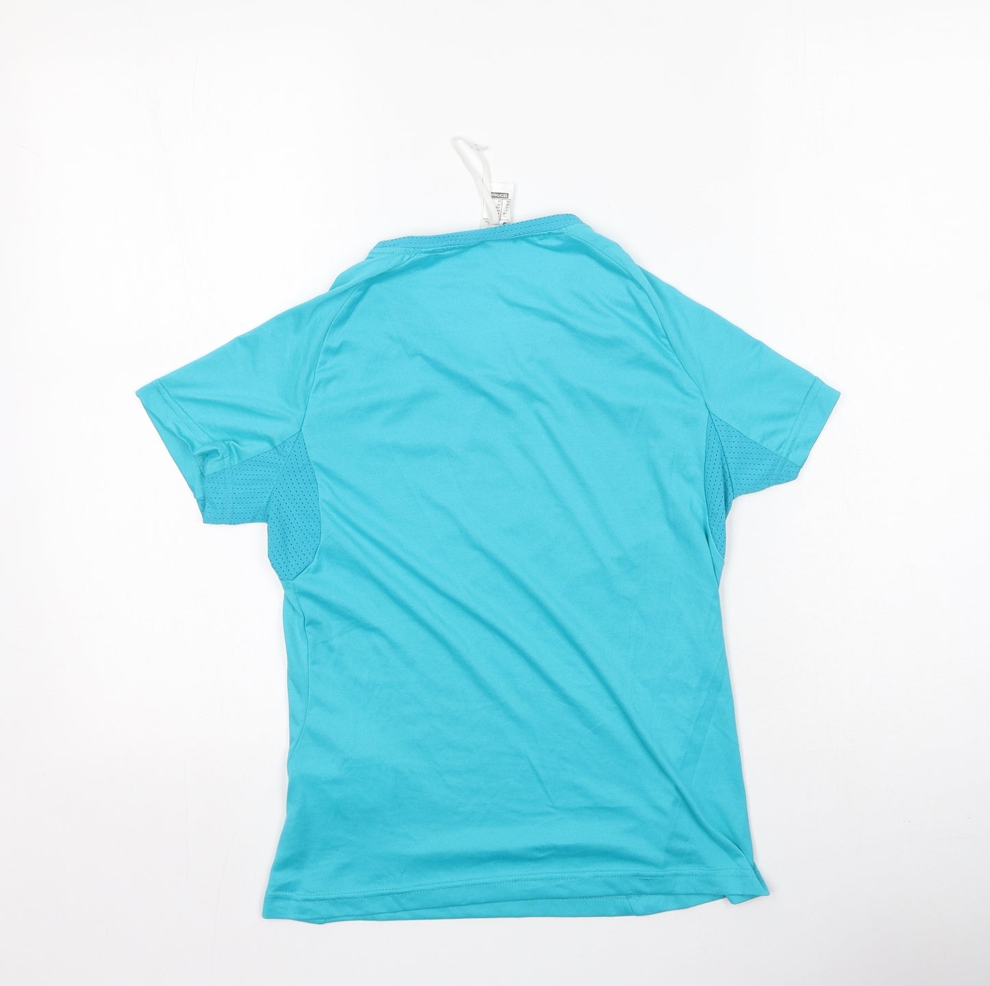 DECATHLON Mens Green  Polyester Basic T-Shirt Size XS Round Neck Pullover