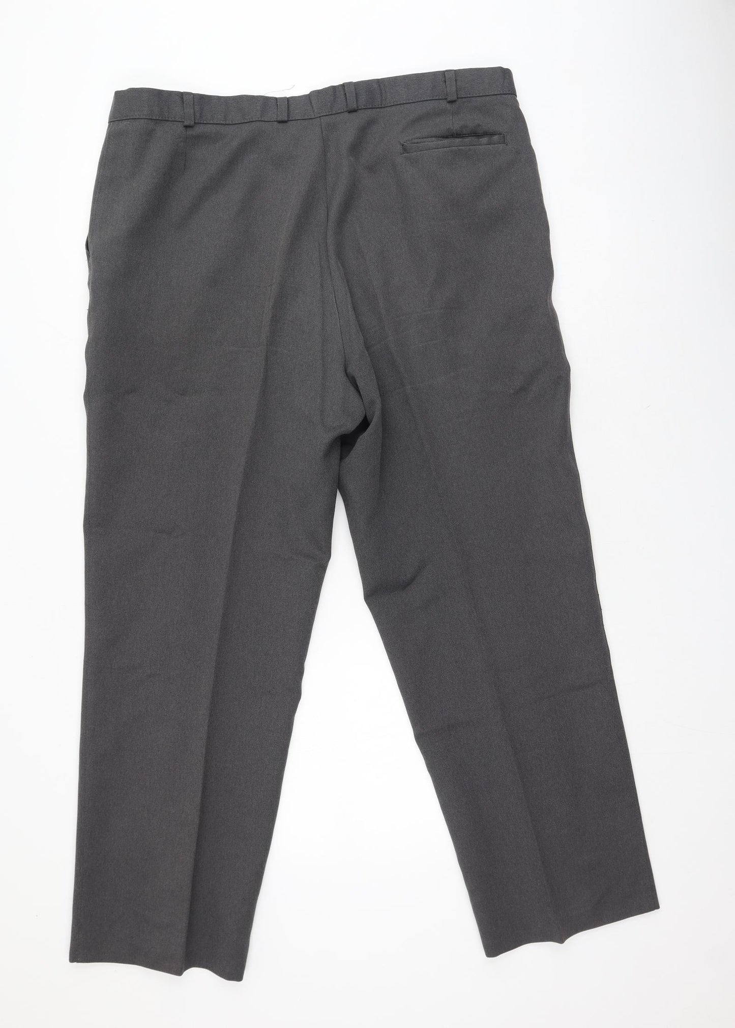 Marks and Spencer Mens Grey  Polyester Trousers  Size 40 L31 in Regular