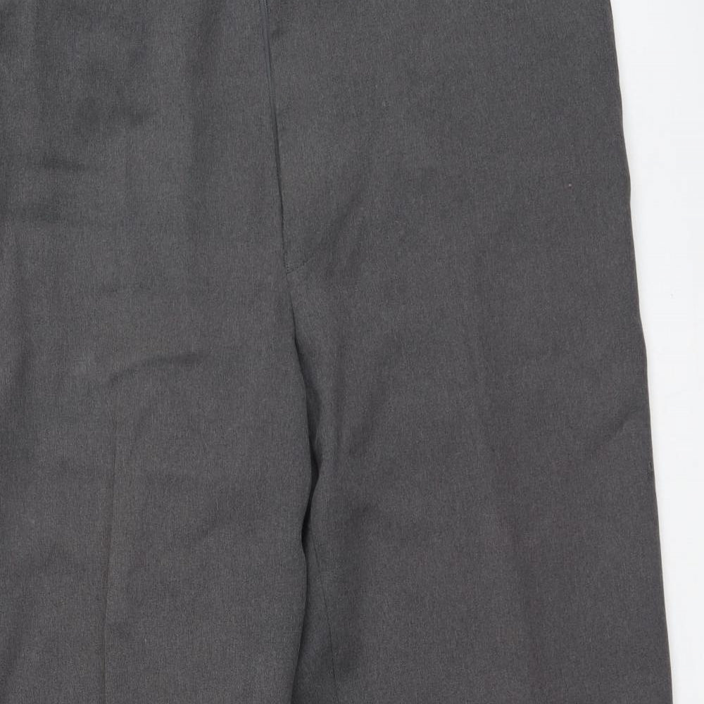 Marks and Spencer Mens Grey  Polyester Trousers  Size 40 L31 in Regular
