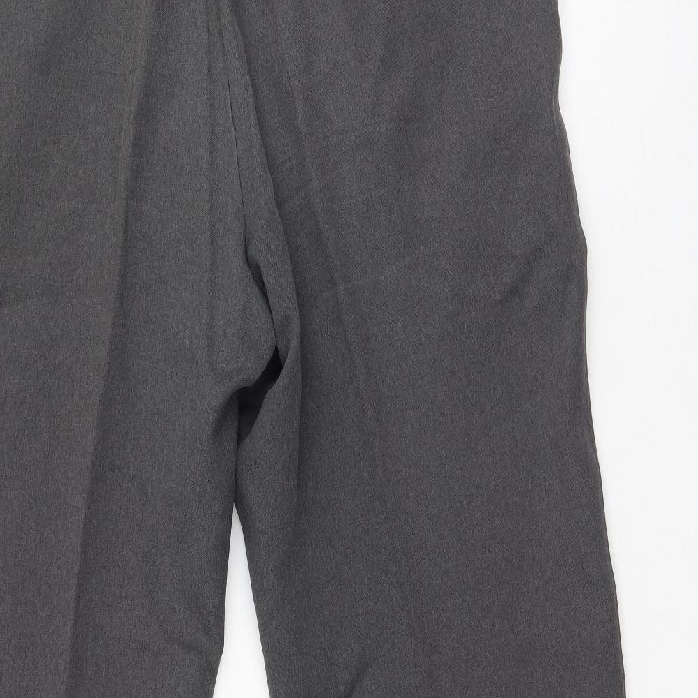 Marks and Spencer Mens Grey  Polyester Trousers  Size 40 L31 in Regular