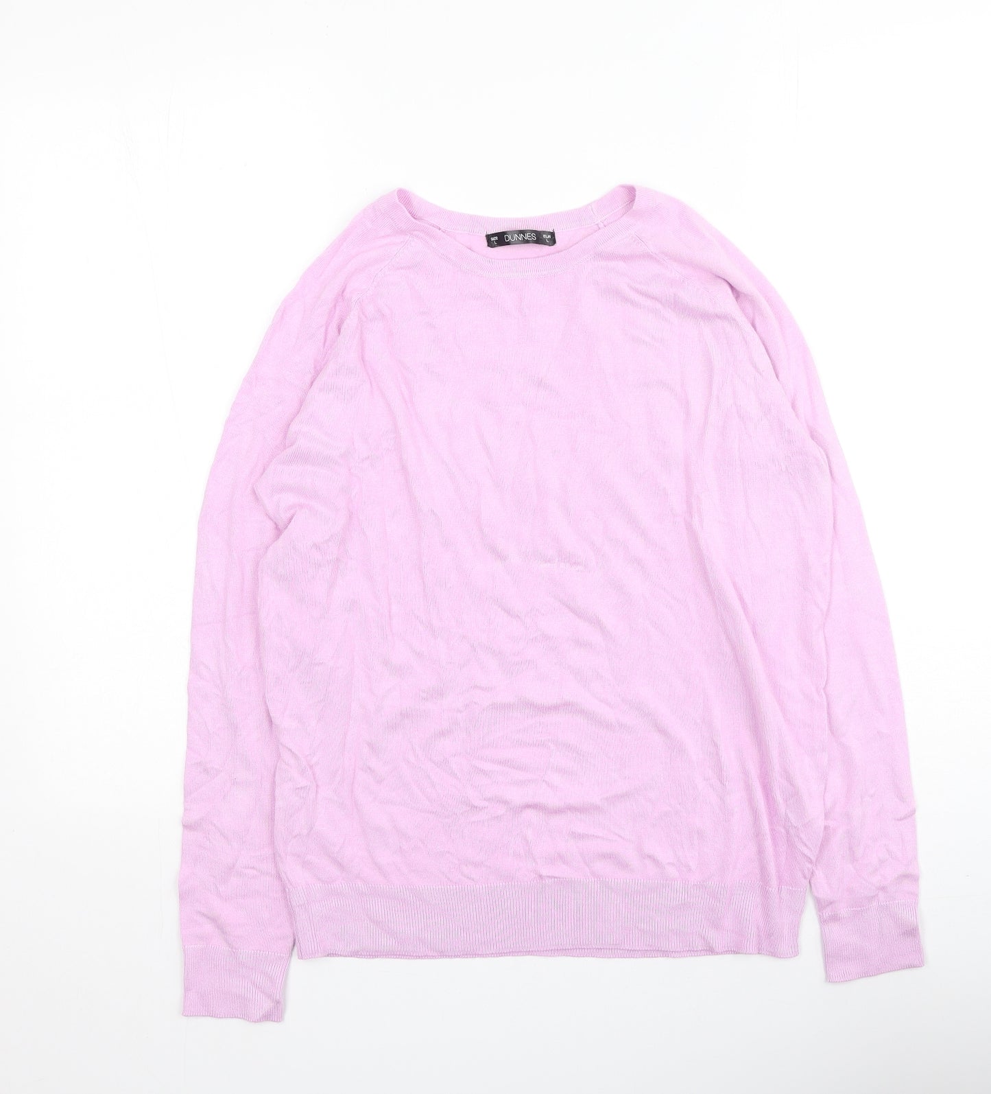 Dunnes Stores Womens Purple  Viscose Pullover Sweatshirt Size L  Pullover