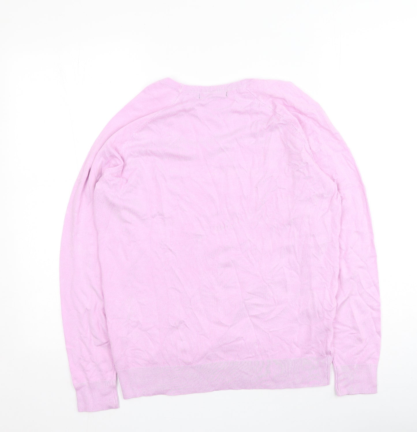 Dunnes Stores Womens Purple  Viscose Pullover Sweatshirt Size L  Pullover