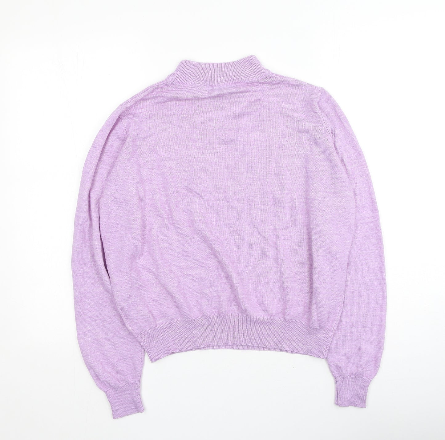 Honour Womens Purple  Acrylic Pullover Sweatshirt Size M